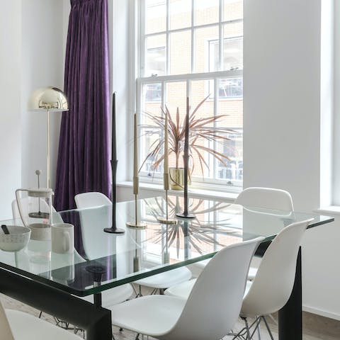 Bright & sociable dining area