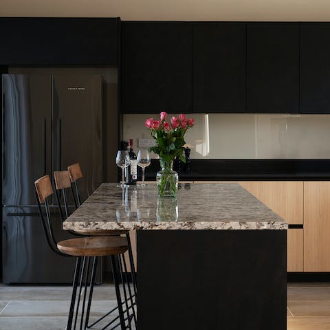 Shake up some cocktails around the kitchen island