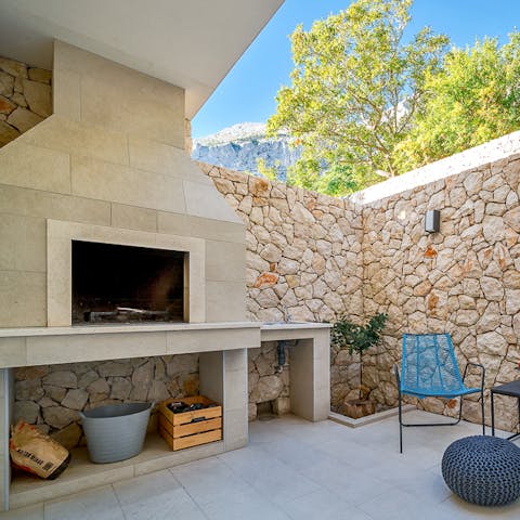 Barbecue nook for those long summer days