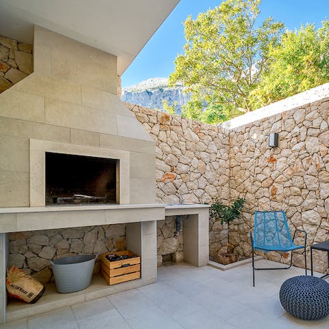 Barbecue nook for those long summer days