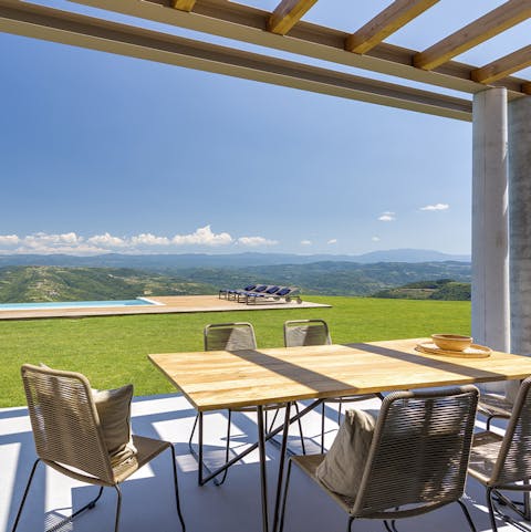 Dine al-fresco beneath the stars