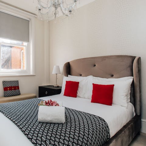 Rest weary legs in the cosy bedrooms after a wander around town