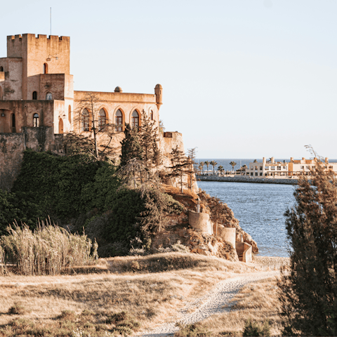 Stroll the steep cobbled streets of Ferragudo – the main square is a short walk away