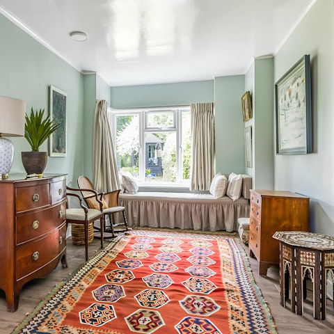 Curl up in the window seat, reading a good book