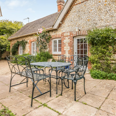 Enjoy sandwiches and a cup of tea in the garden