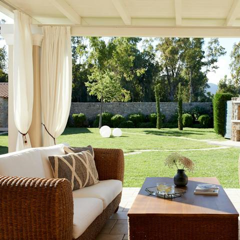 Find a shady spot to read and sip your cool drink