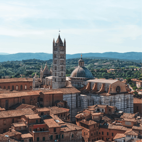 Take a day trip to Siena, a UNESCO World Heritage Site