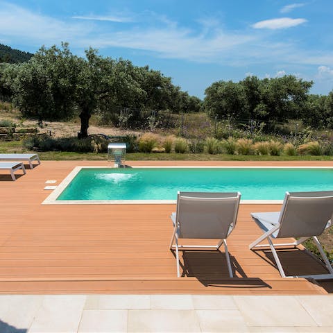 Spend rejuvenating days by the swimming pool or walk to the beach