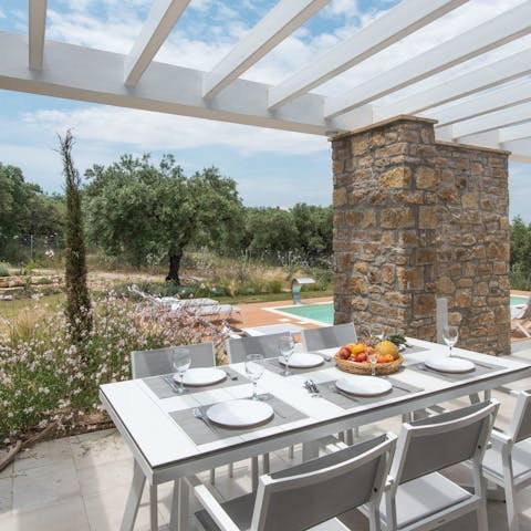 Enjoy the magic of outdoor living from the serenity of the garden