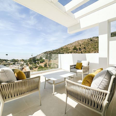 Read, relax and enjoy refreshing drinks on the terrace
