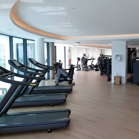 Energise your stay with an uplifting workout in the gym