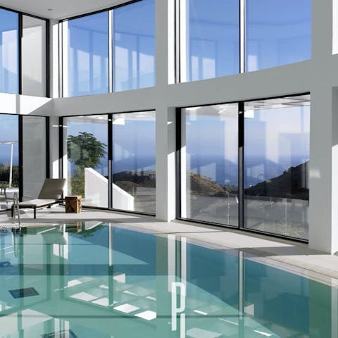 Spend a lazy afternoon lounging by the communal pool