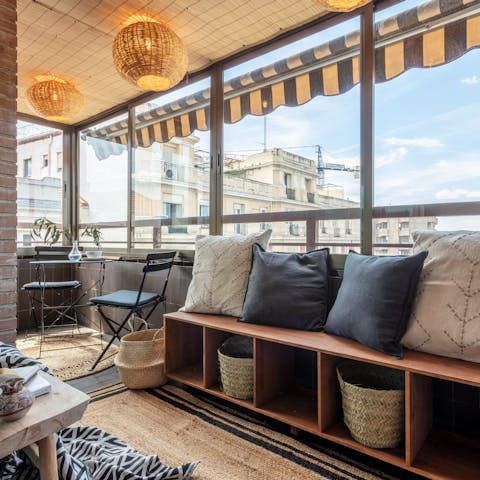 Start your mornings with an espresso on the private terrace