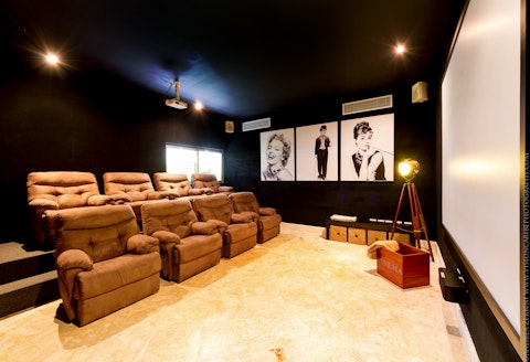 Settle down for a movie night in your own private cinema room
