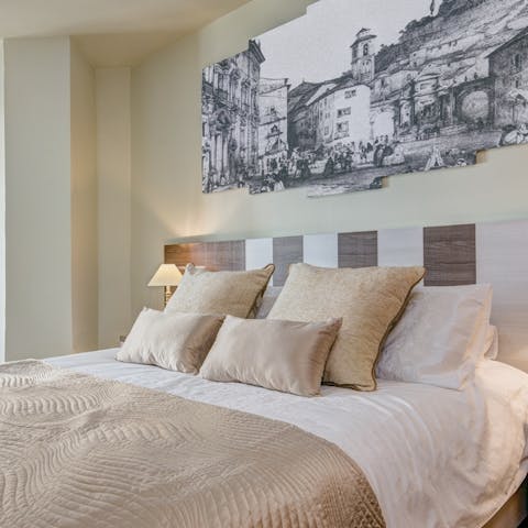 Get a good night's rest in the comfy bedrooms