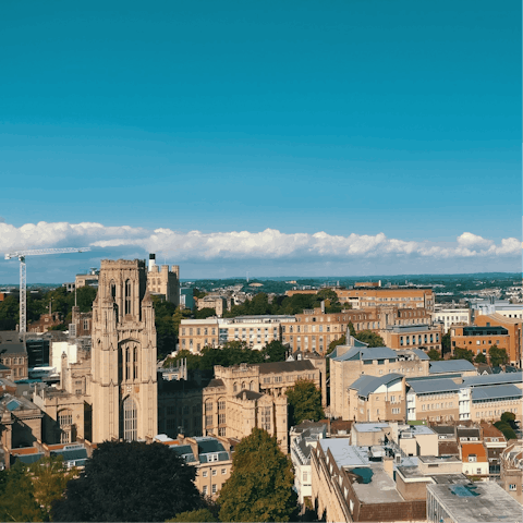 Stay in the suburb of Winterbourne –just a fifteen-minute drive away from Bristol's city centre
