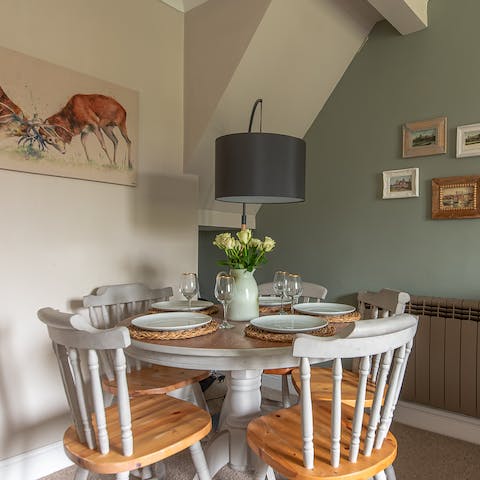 Gather together for a celebratory homemade meal when you're not out sampling the local restaurant scene