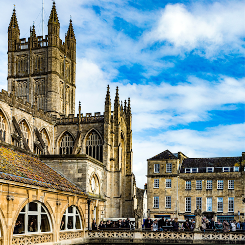 Shop in local boutiques or treat yourself to afternoon tea