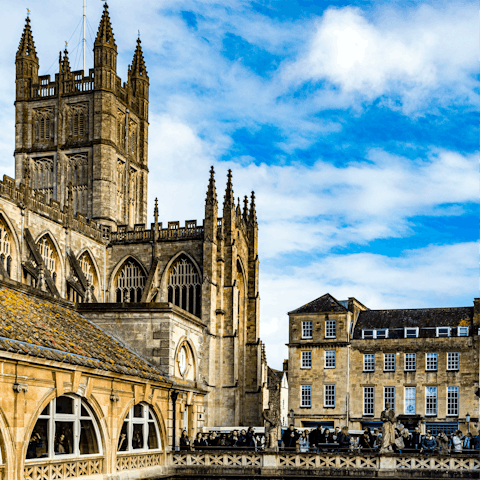 Shop in local boutiques or treat yourself to afternoon tea