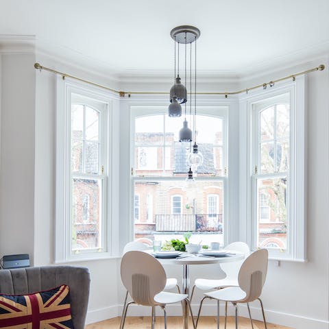 The large bay window