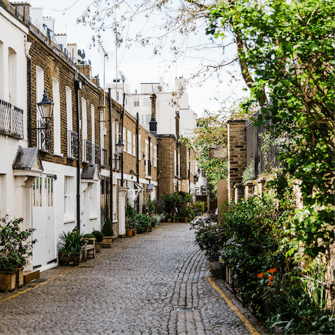 Discover luxury boutiques and upscale shopping in Chelsea's King's Road – a twenty-minute walk away