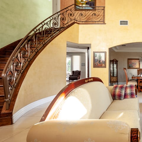 Admire the home's period features