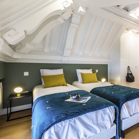 Cosy up under the characterful eaves in your en suite bedroom