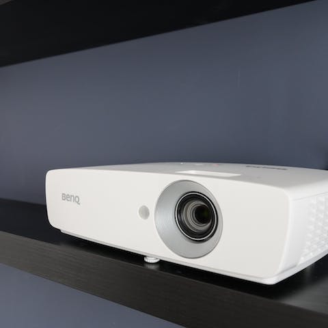 Fire up the projector for an at-home movie night
