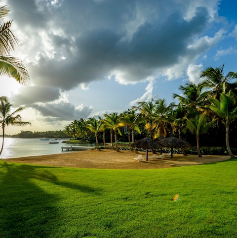 Unwind on your own private sandy beach, just steps away