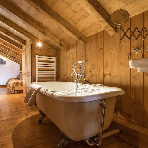 Fill the bath with bubbles and enjoy a long soak in perfect peace