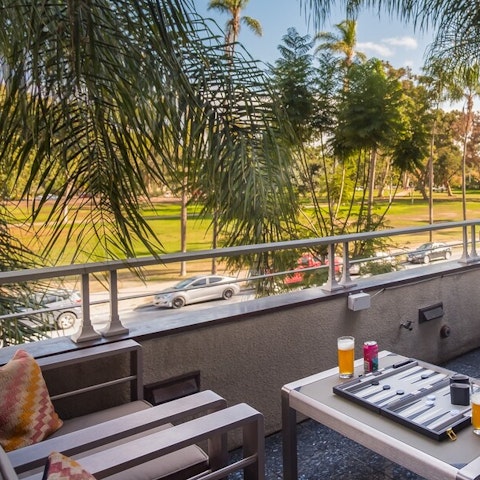 Have your morning coffee while exclusively looking over park views