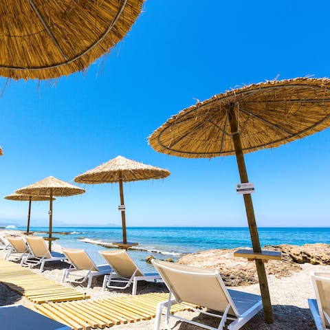Soak up the sun on the private beach – it's just a few steps away