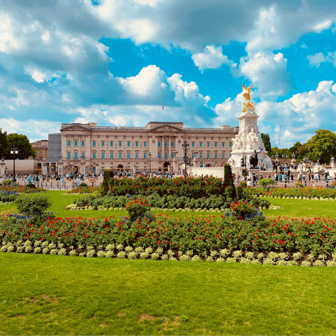 Visit Buckingham Palace, only a short stroll away