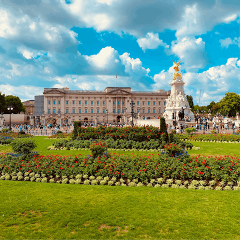 Visit Buckingham Palace, only a short stroll away