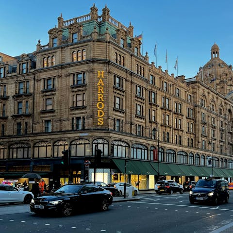Spend a day getting lost in Harrods, only steps from the door
