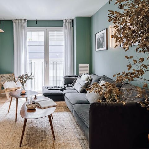 Relax in a beautifully designed space
