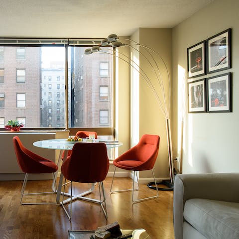 The tomato red chairs