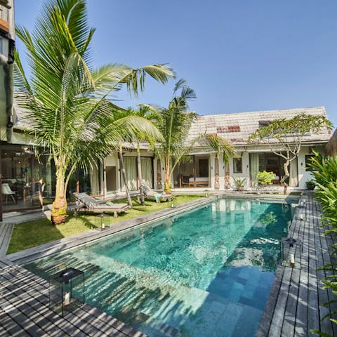 Enjoy a relaxing afternoon in the tranquil private garden