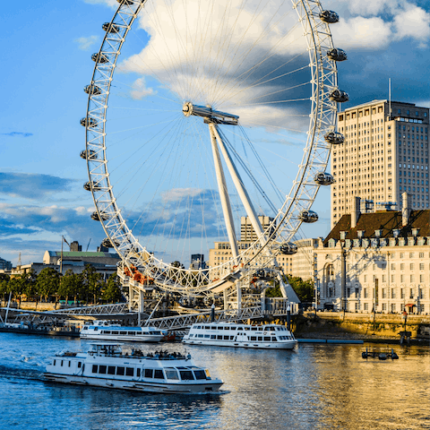 Hop on a river cruise – the Thames is a stroll away
