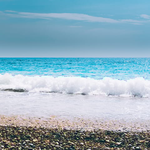 Swim in the sea at a nearby secluded beach