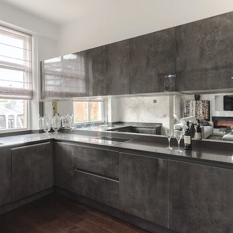 The modern open kitchen