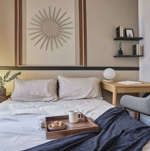 Roll out of bed and go straight to work at the desk