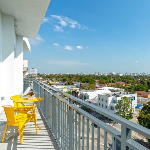 Enjoy the view from your private balcony