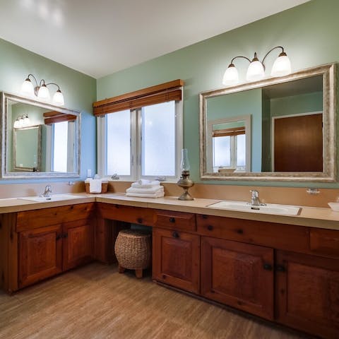 Cleanse yourself in the decadent bathrooms