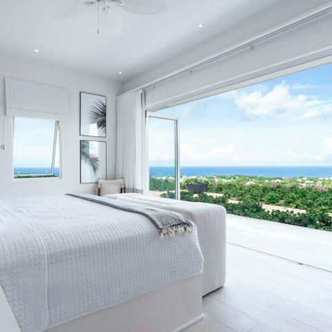 Wake up to mesmerising views across the island