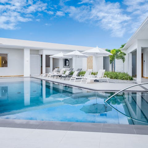 Spend idyllic days lounging by the swimming pool