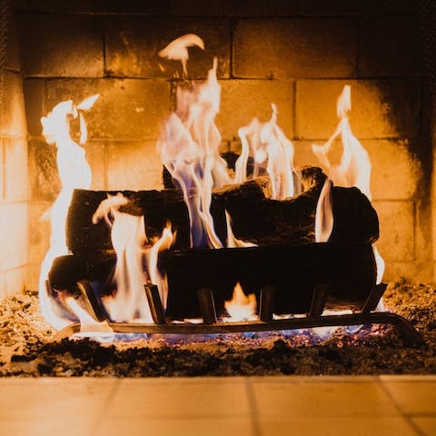 Snuggle up next to the fire on winter evenings