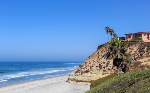 Spend the day relaxing on Tide Beach, a fifteen-minute walk away
