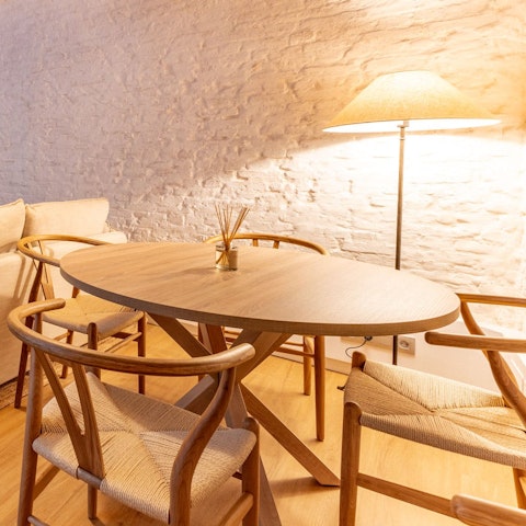 Enjoy some salmorejo soup at your dining table