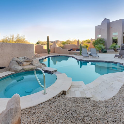 Cool off from the Arizona sun in the private pool